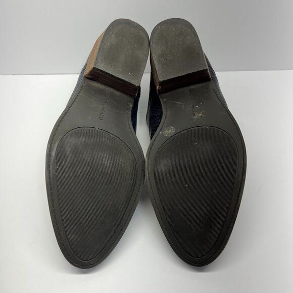 Lucky‎ Brand Snakeskin Blue/Black Fausst Leather Booties Women's 9 - Picture 7 of 7